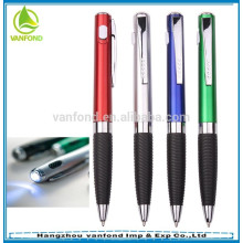 New style LED light twist ball pen with customized logo